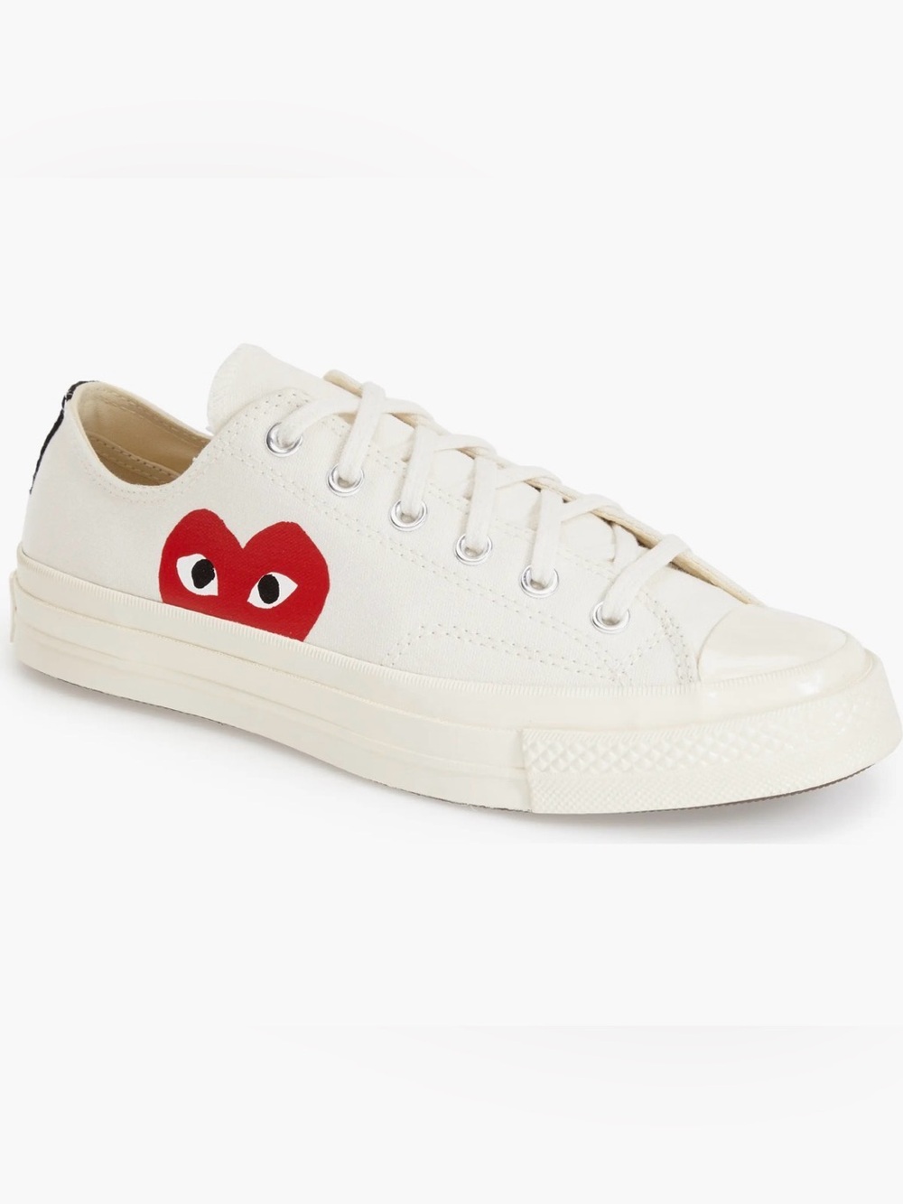 Converse Chuck 70 Low x Comme Des Garcons Play Ivory Heart Sneakers Shoes Men 8
